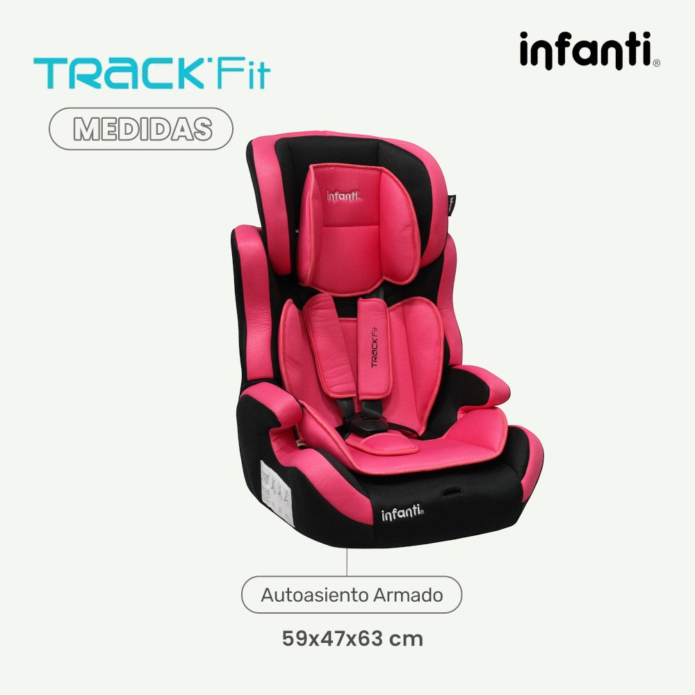 Autoasiento Infanti Track Fit Booster Grupo 1, 2 y 3 Anclaje Universal