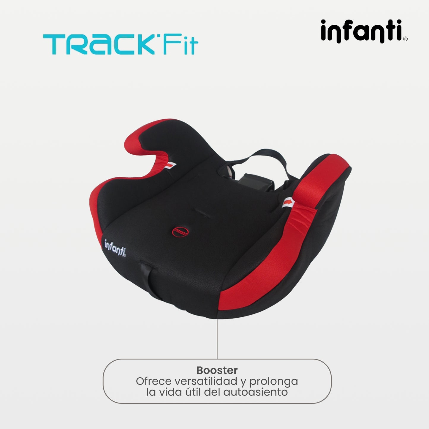 Autoasiento Infanti Track Fit Booster Grupo 1, 2 y 3 Anclaje Universal