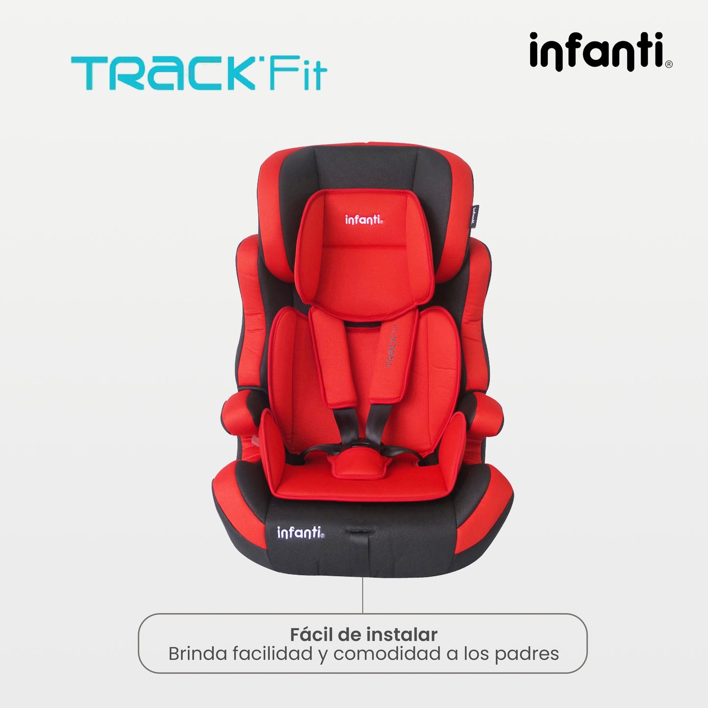 Autoasiento Infanti Track Fit Booster Grupo 1, 2 y 3 Anclaje Universal