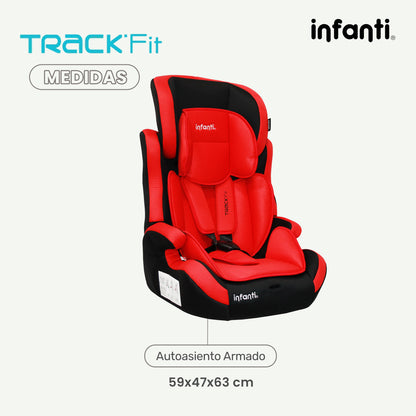 Autoasiento Infanti Track Fit Booster Grupo 1, 2 y 3 Anclaje Universal