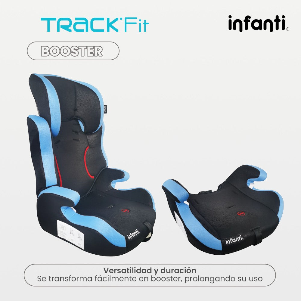 Autoasiento Infanti Track Fit Booster Grupo 1, 2 y 3 Anclaje Universal