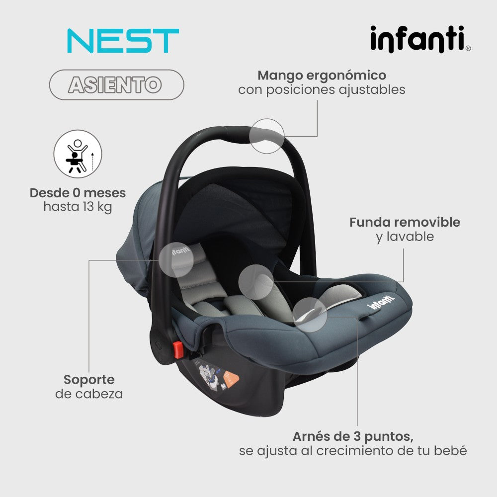 Autoasiento Con Base Grupo 0 Anclaje Universal