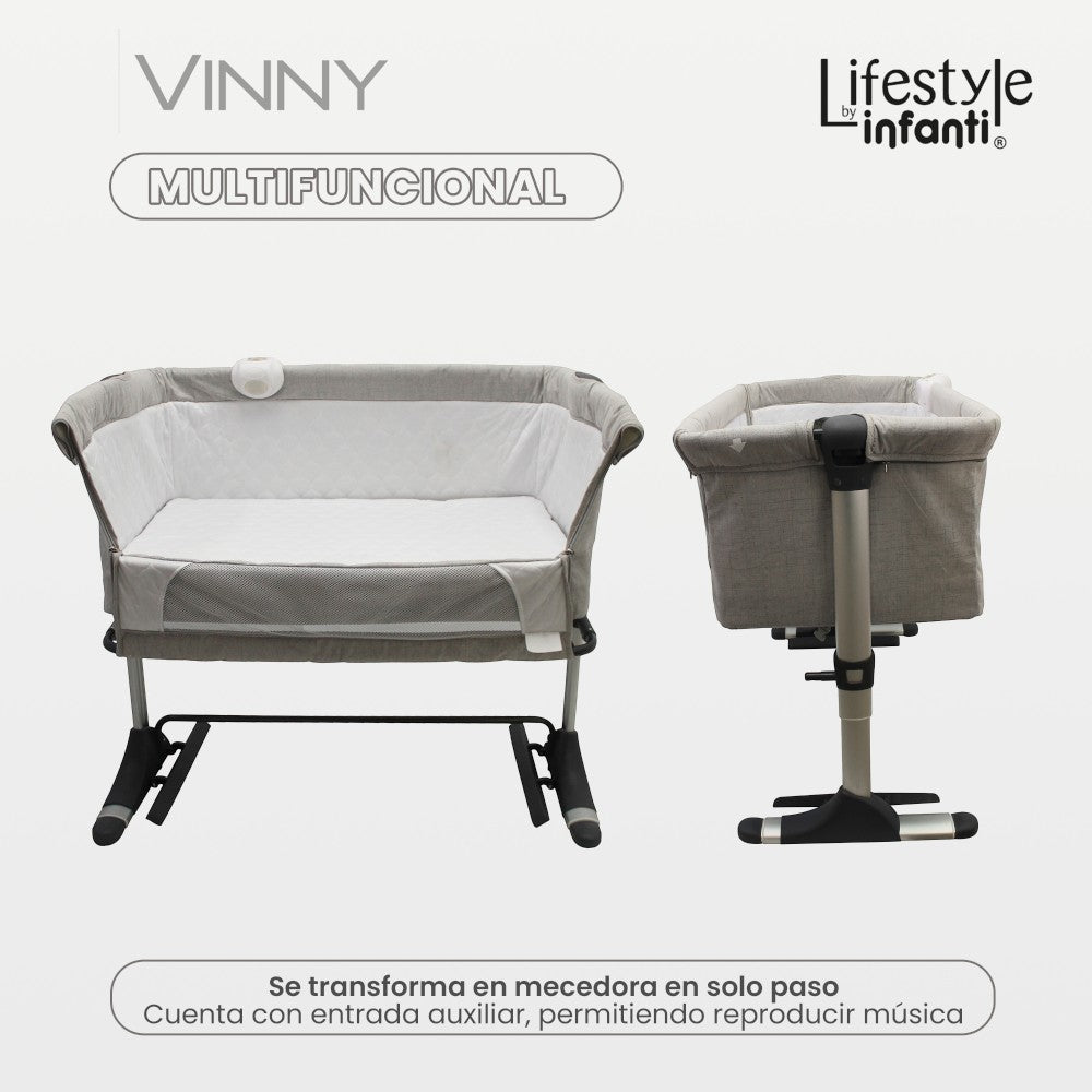 Cuna Colecho Vinny  Infanti Con Caja Musical Y Vibración