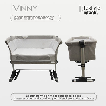 Cuna Colecho Vinny  Infanti Con Caja Musical Y Vibración