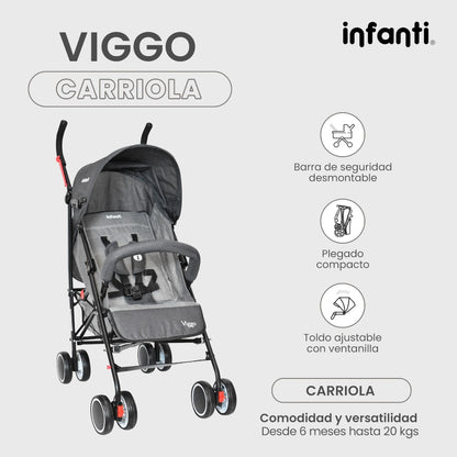 Carriola Para Bebé Infanti Viggo Ligera Con Barra