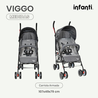 Carriola Para Bebé Infanti Viggo Ligera Con Barra