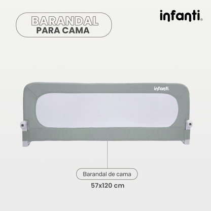 Barandal de Seguridad para Cama Infanti Color Gris