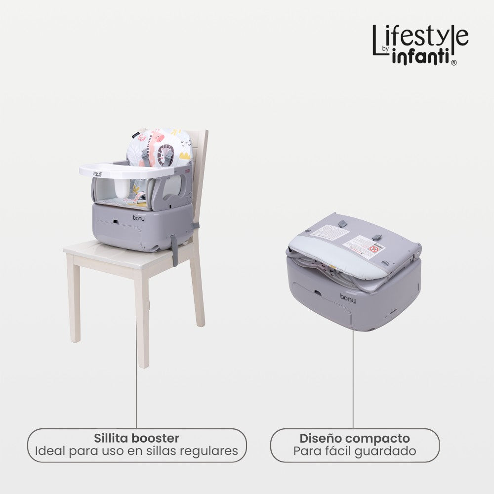 Silla Alta 3 En 1 Para Bebé Lifestyle By Infanti, Bony
