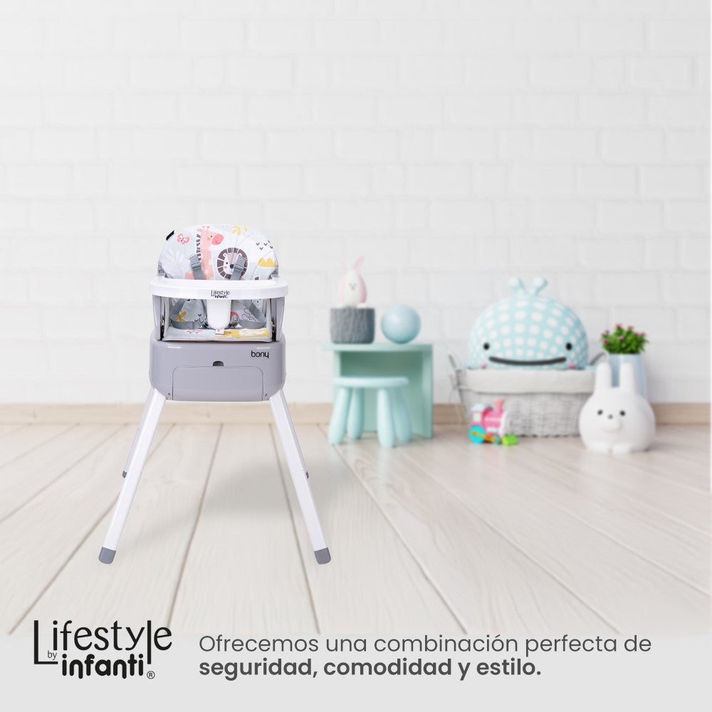 Silla Alta 3 En 1 Para Bebé Lifestyle By Infanti, Bony