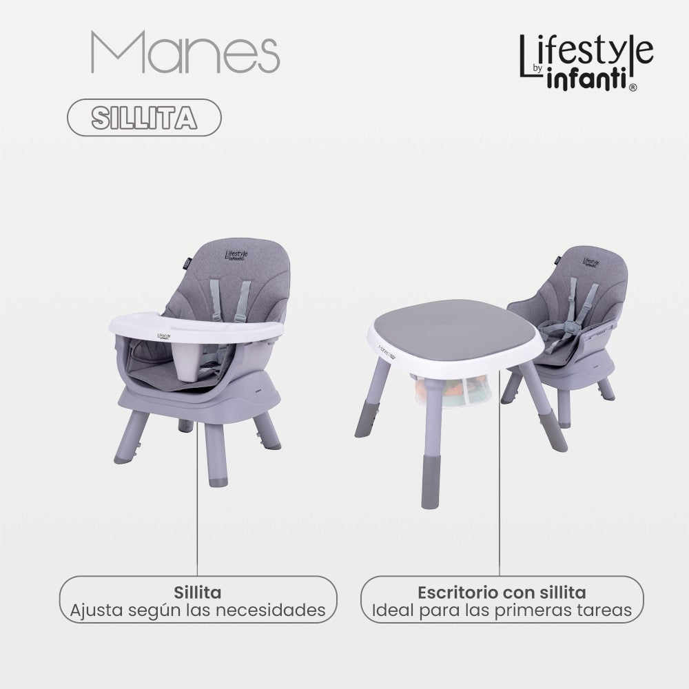 Silla Alta Manes Para Comer Lifestyle by Infanti 7 en 1