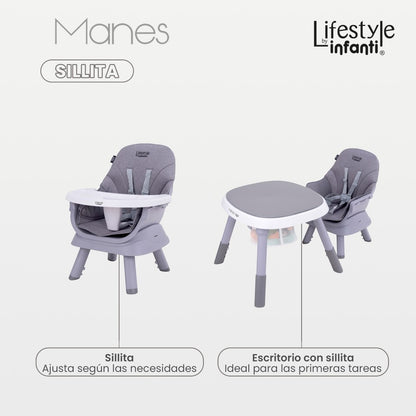 Silla Alta Manes Para Comer Lifestyle by Infanti 7 en 1