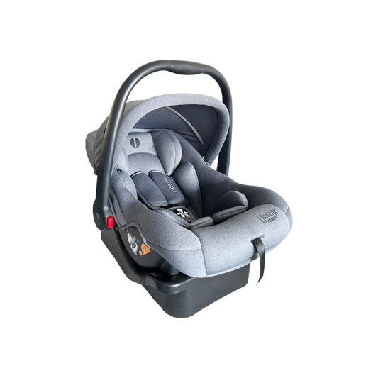 Autoasiento Porta Bebé Color Gris Con Base Para Carro