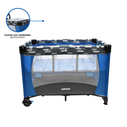 Cuna De Viaje Con Juguetero Y Cambiador