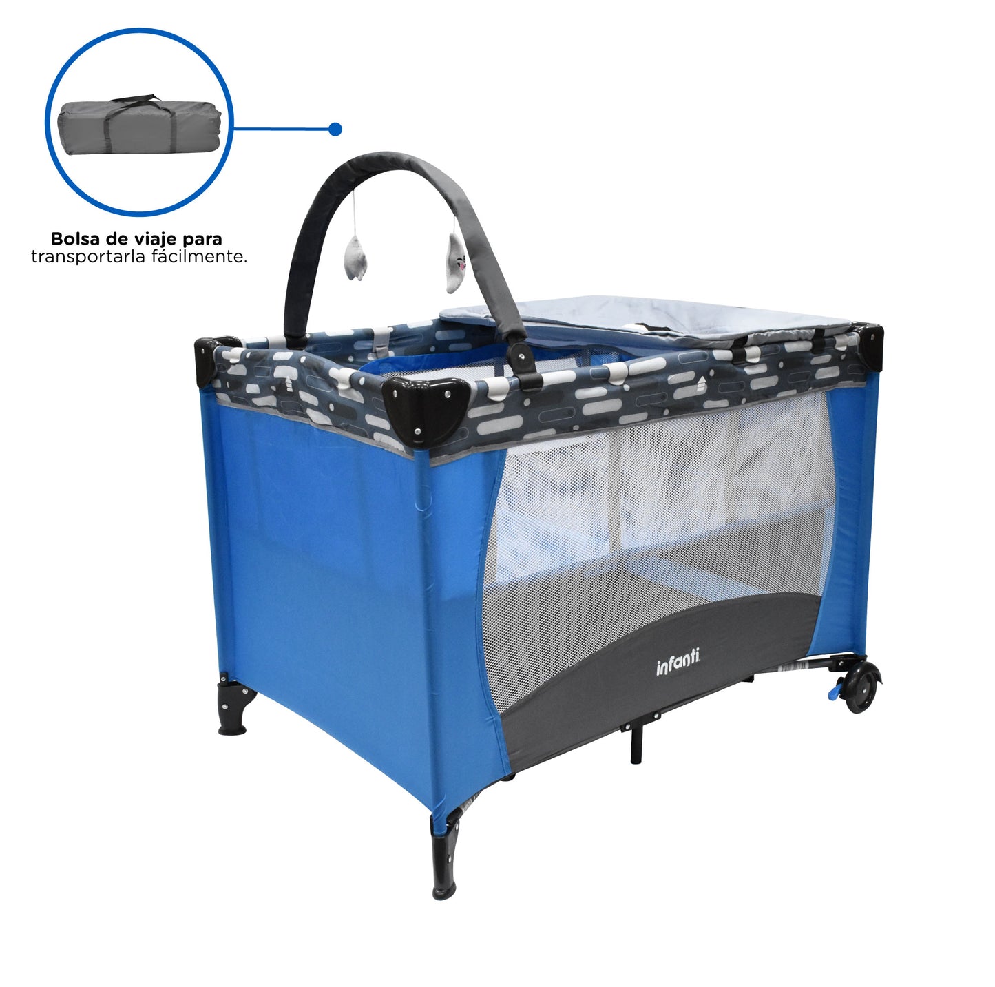 Cuna De Viaje Con Juguetero Y Cambiador