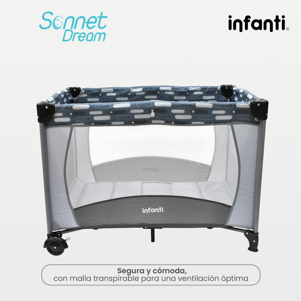 Cuna De Viaje Con Juguetero Y Cambiador