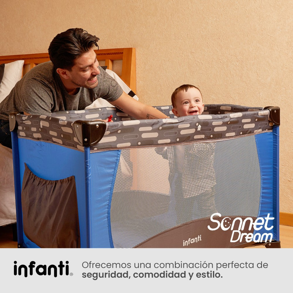 Cuna De Viaje Con Juguetero Y Cambiador