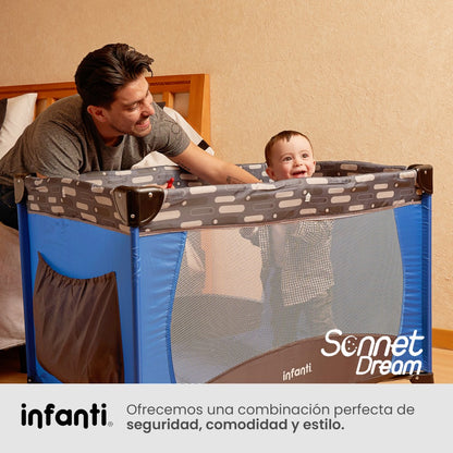 Cuna De Viaje Con Juguetero Y Cambiador