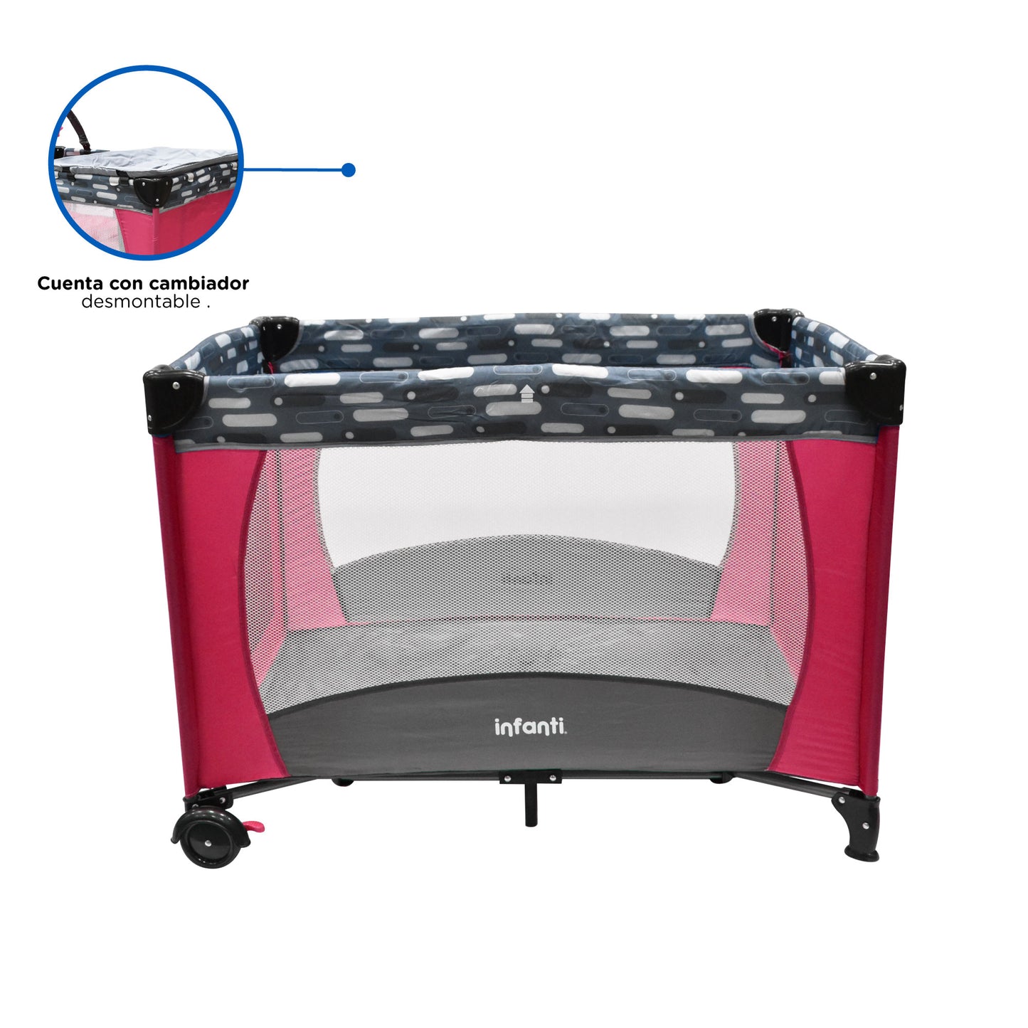 Cuna De Viaje Con Juguetero Y Cambiador