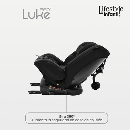 Autoasiento Luke Lifestyle by Infanti Con Base 360° Grupo 0, 1, 2 Anclaje ISOFIX