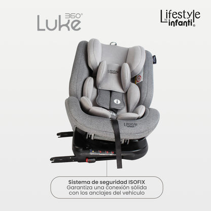 Autoasiento Luke Lifestyle by Infanti Con Base 360° Grupo 0, 1, 2 Anclaje ISOFIX