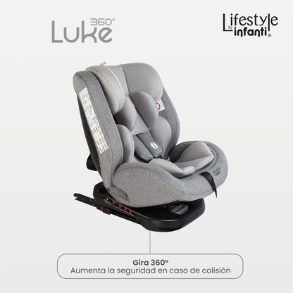 Autoasiento Luke Lifestyle by Infanti Con Base 360° Grupo 0, 1, 2 Anclaje ISOFIX