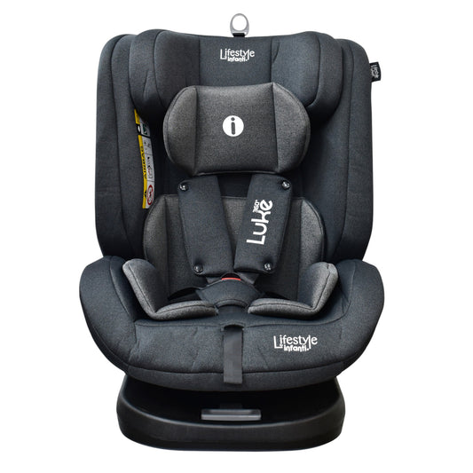Autoasiento Para Carro Con Giro 360° Seguridad Isofix Luke Gris Oxford