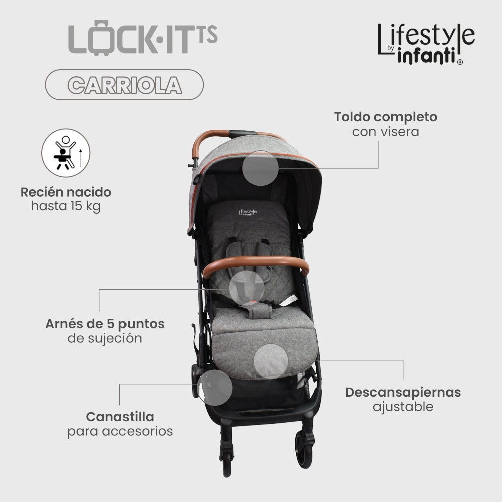 Carriola Travel System Lock it