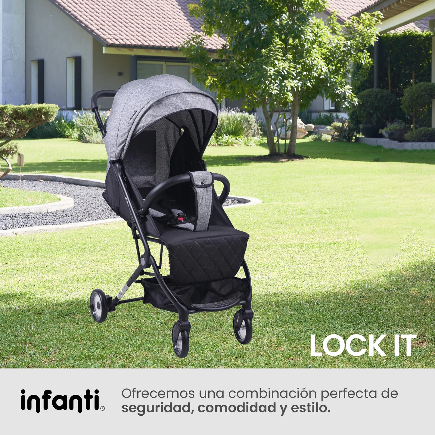 Carriola Tipo Maleta Lock It Lite Ligera y Compacta
