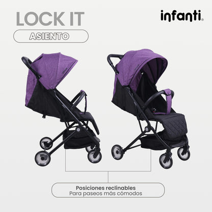 Carriola Tipo Maleta Lock It Lite Ligera y Compacta