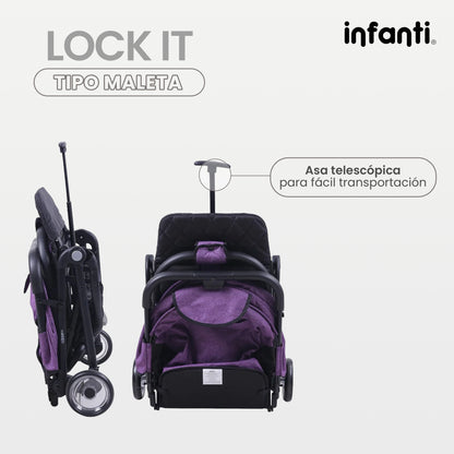 Carriola Tipo Maleta Lock It Lite Ligera y Compacta