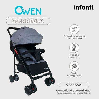 Carriola De Bebé Infanti Owen Plegable