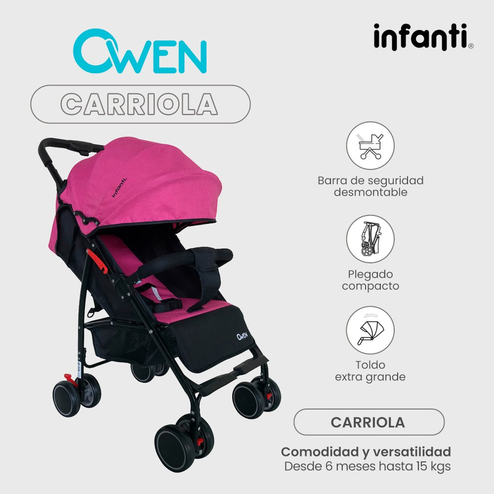 Carriola De Bebé Infanti Owen Plegable