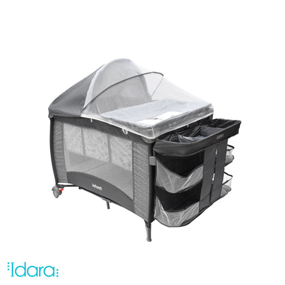 Cuna De Viaje Con Mosquitero, Organizador Y Cambiador