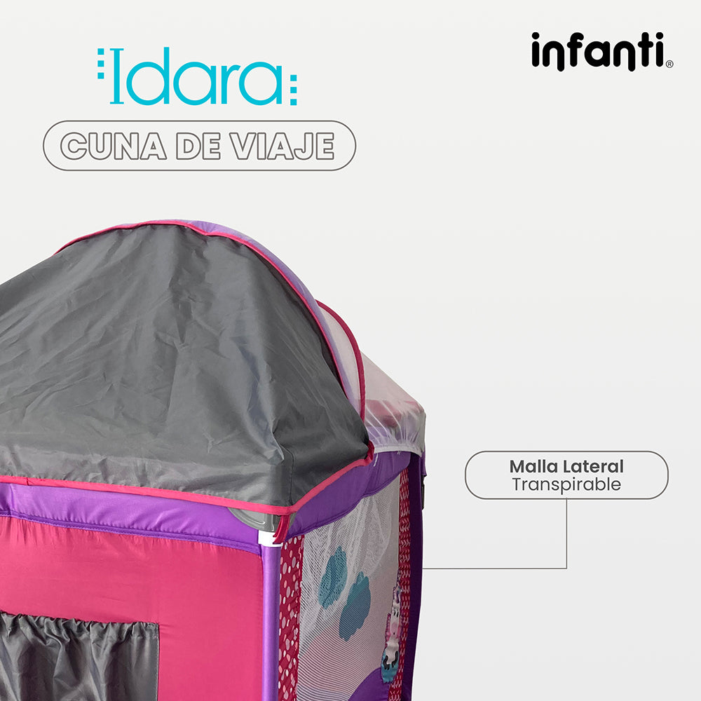 Cuna De Viaje Con Mosquitero, Organizador Y Cambiador