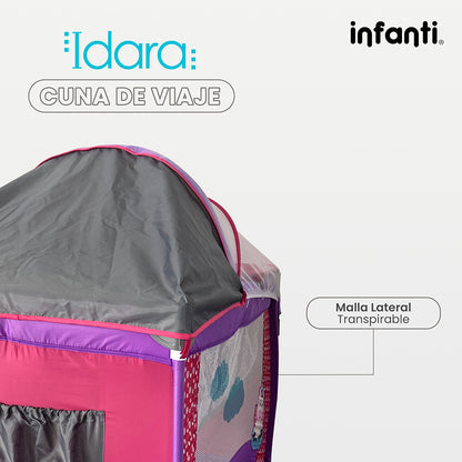 Cuna De Viaje Con Mosquitero, Organizador Y Cambiador