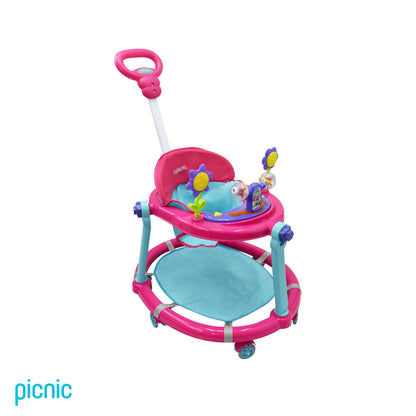 Andadera Plegable Para Bebé Con Barra De Empuje