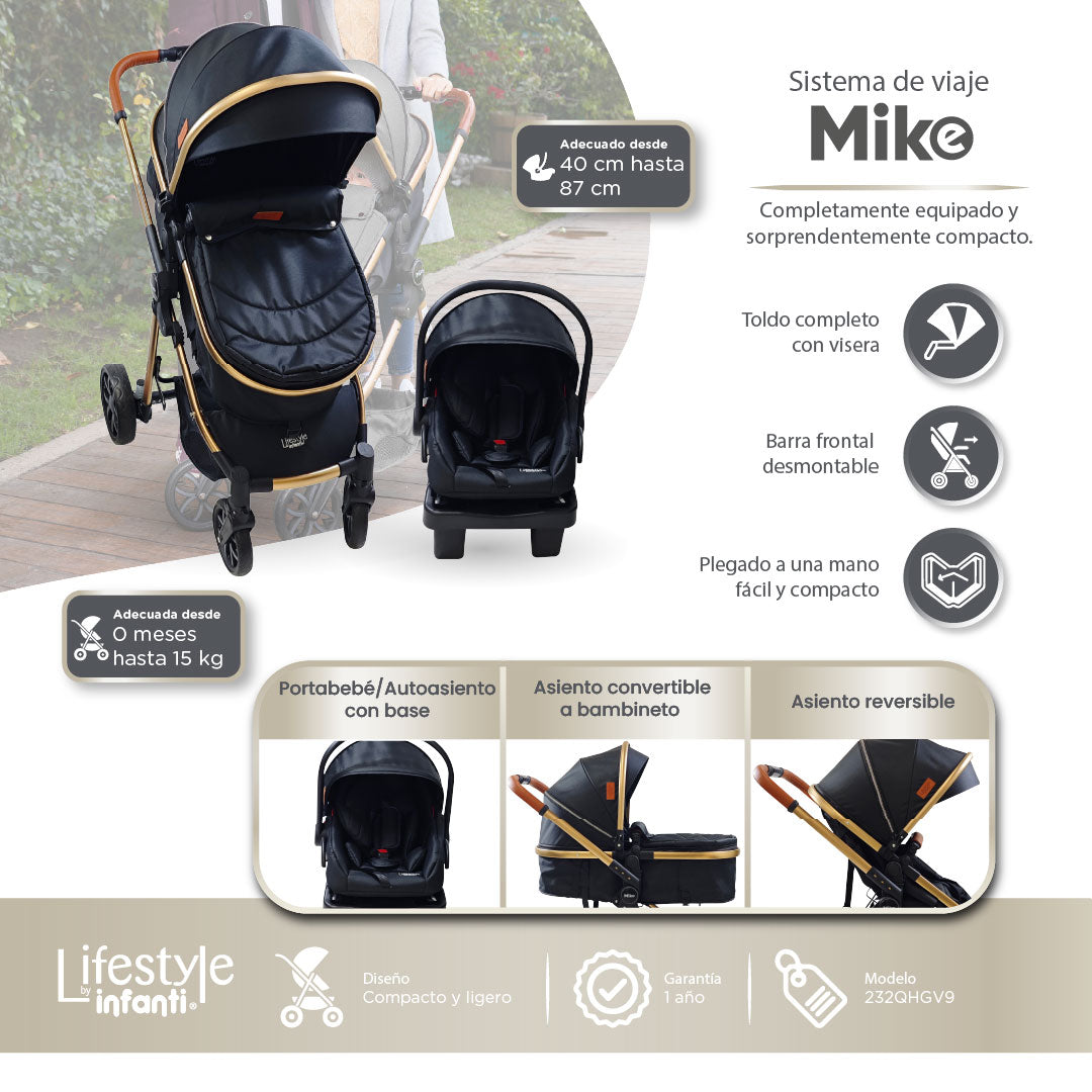 Stroller With Travel System Convertible To Bambineto 