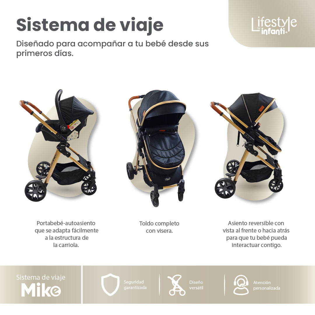 Stroller With Travel System Convertible To Bambineto 