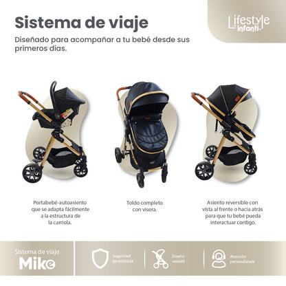 Stroller With Travel System Convertible To Bambineto 