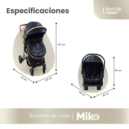 Stroller With Travel System Convertible To Bambineto 