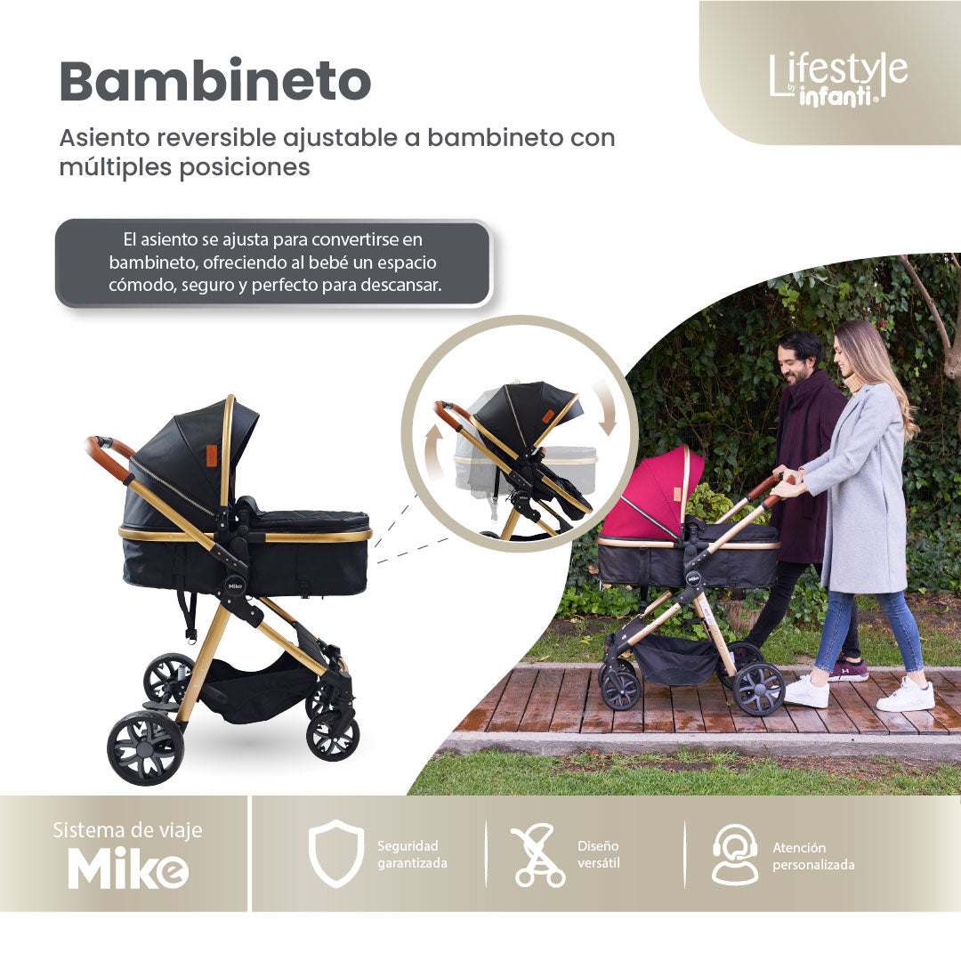 Stroller With Travel System Convertible To Bambineto 