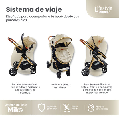 Stroller With Travel System Convertible To Bambineto 