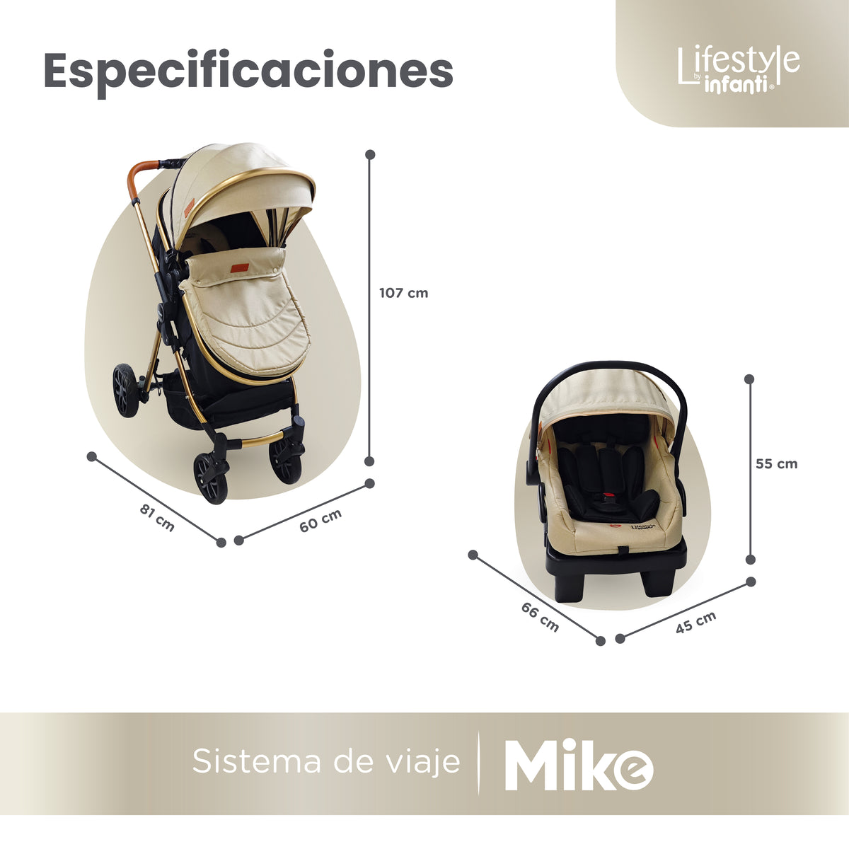 Stroller With Travel System Convertible To Bambineto 