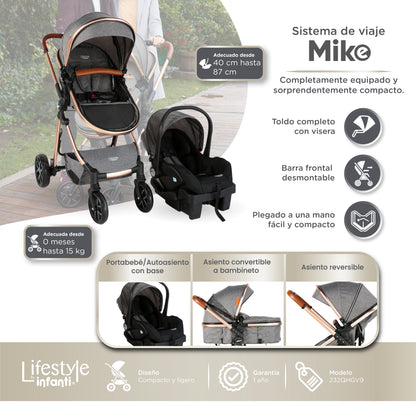 Stroller With Travel System Convertible To Bambineto 