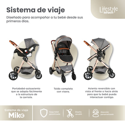 Stroller With Travel System Convertible To Bambineto 