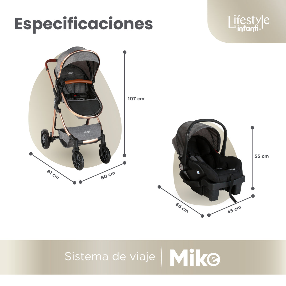 Stroller With Travel System Convertible To Bambineto 