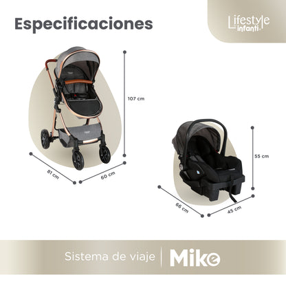 Stroller With Travel System Convertible To Bambineto 