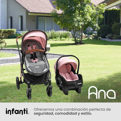 Carriola Ana Infanti Con Sistema De Viaje Convertible A Bambineto