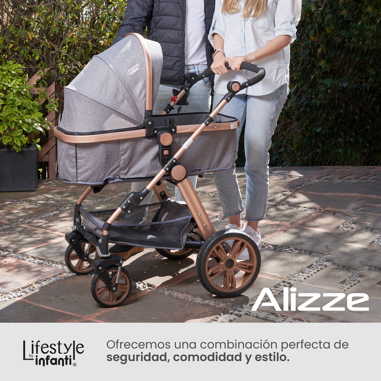 Carriola Para Bebé Sistema De Viaje Negro Alizze Lifestyle