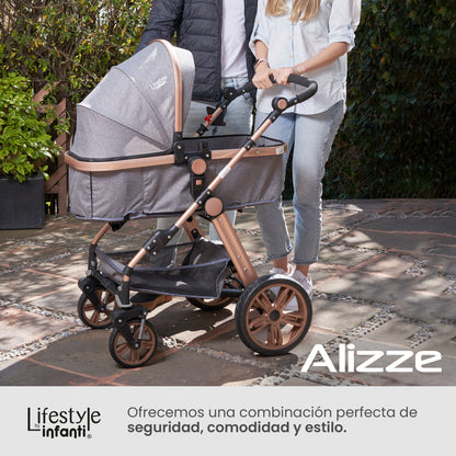 Carriola Para Bebé Sistema De Viaje Negro Alizze Lifestyle